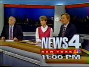WNBC News 4 New York 11PM Weekend open from November 7, 1993
