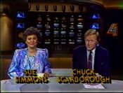 WNBC News 4 New York Update bumper from Monday Night, March 25, 1985