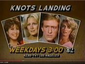 KCBS Channel 2 - Knots Landing - Weekdays ident from early 1986