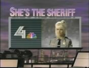 WNBC Channel 4 - She's The Sheriff promo from Fall 1987