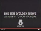 WNEW Channel 5 News: The 10 O'Clock News - We Give It To You Straight promo #2 from 1984