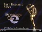 KTVU Channel 2 News: Mornings On 2 - Bay Area Emmy Win: Best Breaking News - Weekday Mornings ident from May 1996