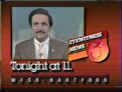 WFSB Channel 3 Eyewitness News Nightbeat Weekend - Tonight ident for December 8, 1984