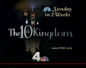 NBC Network - The 10th Kingdom - Sunday In 2 Weeks promo w/WNBC-TV New York id bug for February 27, 2000