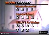 WNEV SE7EN - Lottery bumper from Friday Night, December 12, 1986