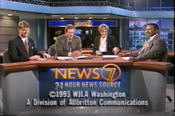 WJLA News 7 6PM Weeknight close from February 11, 1993