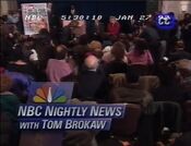 NBC Nightly News with Tom Brokaw open from January 27, 1992