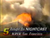 KPIX Channel 5 Eyewitness News Nightcast Weeknight - Tonight ident for December 11, 1985