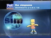 WTXF Fox Philadelphia - The Simpsons - Weeknight promo from Mid-Late June 2001