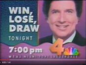 WTVJ Channel 4 - Win, Lose Or Draw - Tonight promo from January 1989
