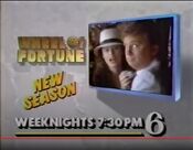 WPVI Channel 6 - Wheel Of Fortune - New Season - Weeknights promo from Fall 1987