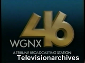 WGNX Channel 46 - A Tribune Broadcasting Station ident from 1989