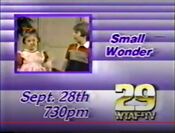 WTAF TV29 - Small Wonder - Series Premiere promo for September 28, 1985