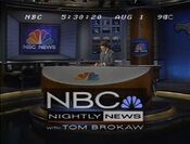 NBC Nightly News with Tom Brokaw open from August 1, 1994