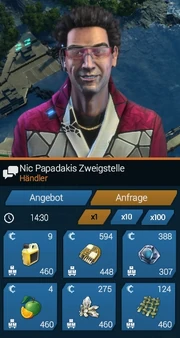 Eine mögliche Anfrage von Nic Papadakis.
