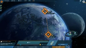 Über die Strategiekarte richten wir eine Transferroute für Vitamindrinks ein, um ein weiteres Bedürfnis der Arktisbewohner zu erfüllen.