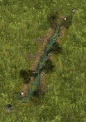 Grassy Lake - one tile wide