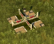 Decorated Straight Fence - variant 4