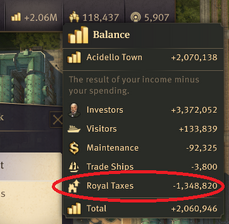 Royal Taxes UI
