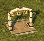 "Welcome" Gate - variant 1