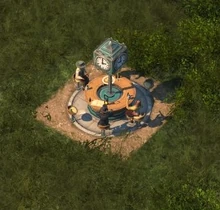 Airship Platform Clock - New World