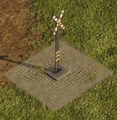 Railway Warning Sign - variant 1