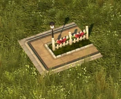 Decorated Straight Fence - variant 2