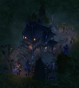 Pub - Old Inn Skin at night
