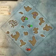 Map of the New World without the New World Rising DLC