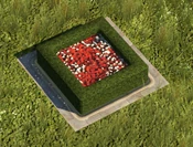 Red Flowerbed - variant 7