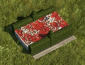 Red Flowerbed - variant 1