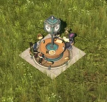 Airship Platform Clock - Old World