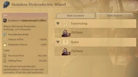 Statistics items transmuting.jpg (89 KB) Item Source tab showing that the selected item can be obtained by transmutation/crafting the item at Old Nate's workshop. The Sunken Treasures DLC icon indicates that the workshop where this item can be created is located in Cape Trelawney