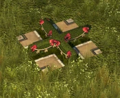 Decorated Straight Hedge - variant 4