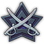 Symbol Abzeichen Militär Silber 0