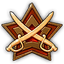 Symbol Abzeichen Militär Gold 0