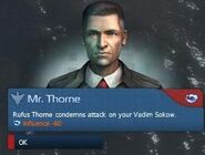 Rufus Thorne condemns you after destroy Vadim Sokow