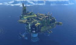 First Oil Rig after being repaired