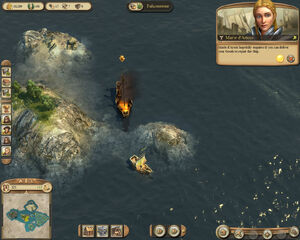 Anno 1404-campaign chapter2 marie helping her ship