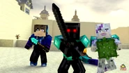 Centranos wielding the longsword in Annoying Villagers 53