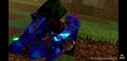 The unidentified Villager Knight being attacked by a Zombie Red Villager Knight