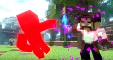 Mustacheo stops the Villager Scout leader of Squad #34 and wounds him.