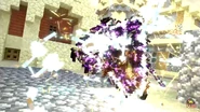 White arrows trying to hit Swordsman Herobrine
