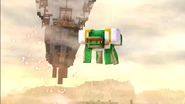 Airship coming out