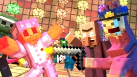 Crazy DANCE BATTLE!! (With llama, Zombies, Boop and Mrfudge