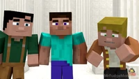 Steve with Chris and Greg talking before they begin their mission