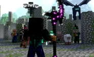 A wither gathered by the Reaper Herobrine