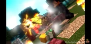 The Giant Netherite Axe being used accidentally killed the Zombie Piglin Warrior