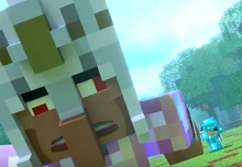 Tommy pursues a Villager Scout