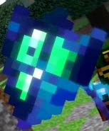 Enchanter throwing his shield against Blue Demon